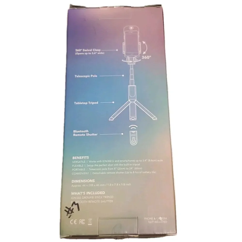 ION360 Groupie Stick Tripod Telescopic Pole Camera Mount Portable Stabilizer